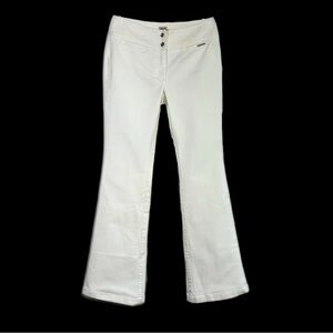 Anne Klein Women’s Off-White Denim Flared Jeans